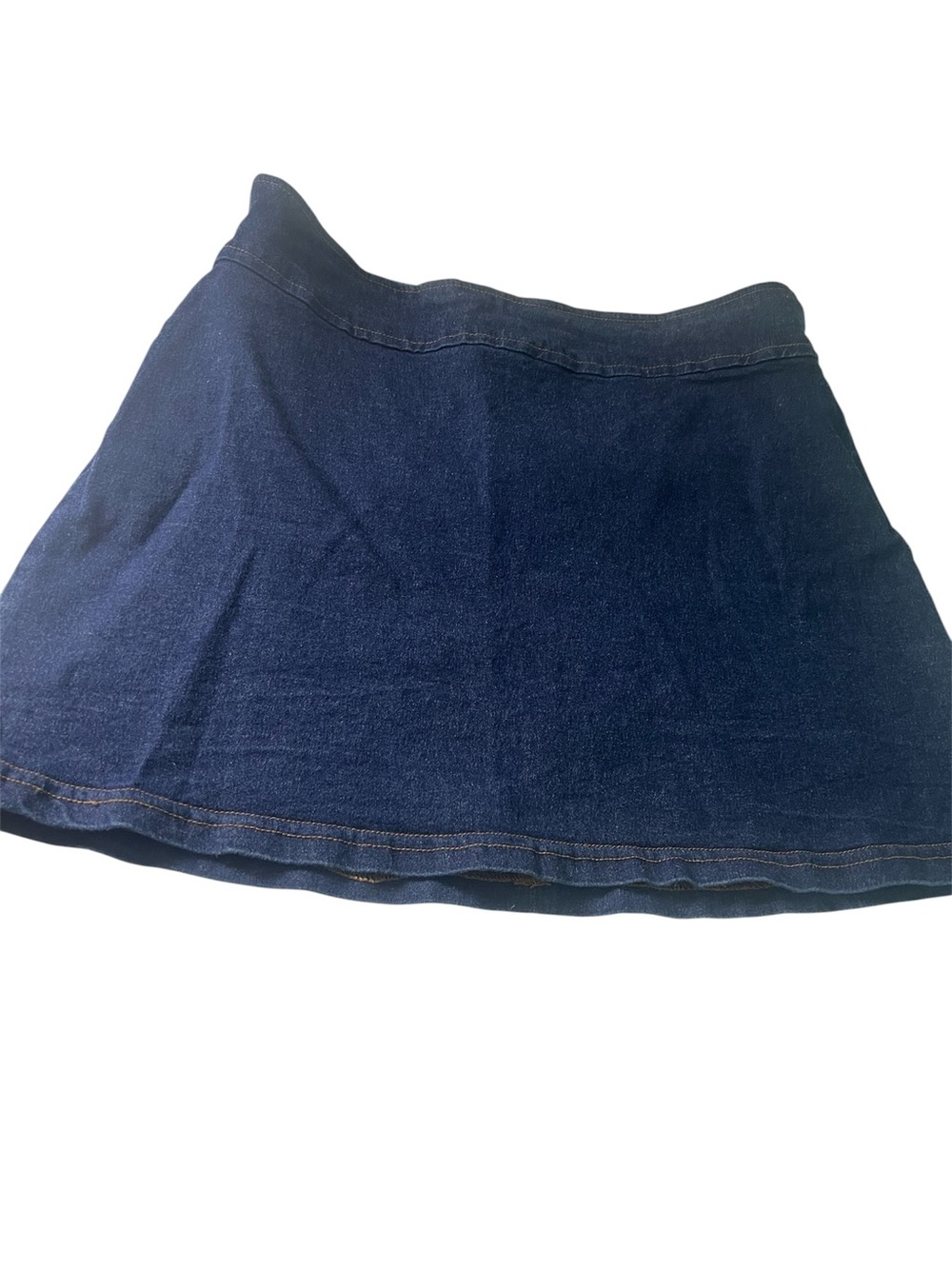 Star CC. Classic Navy Denim A-Line Skirt - Women Size Small